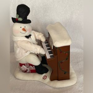 VTG Hallmark Jingle Pals Piano Playing Singing Animated Lighted Snowman 2005…
